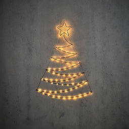 Luca Lighting Kerstboom 80 LED Kerstverlichting - 78x110 cm - Warmwit