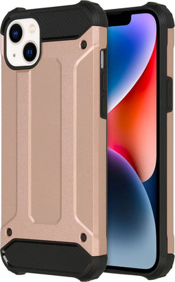 iMoshion Hoesje Geschikt voor iPhone 14 Plus Hoesje - iMoshion Rugged Xtreme Backcover - Rosé Goud