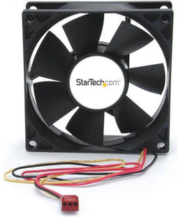 StarTech.com FANBOX2 - Case Fan - 80mm met dubbele kogellagers en TX3 connector - Zwart