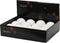 Kerstbal foam d8l8h8 cm winterwit