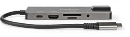 Nedis USB Multi-Port Adapter - USB 3.2 type-C - 1x HDMI 2.0 1x Ethernet 100Mbps