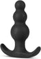 Anal Adventures Platinum - Beaded Anaal Plug - Zwart