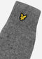 Lyle & Scott Racked Rib Handschoenen - Mid Grey Marl