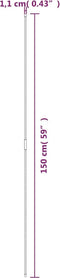 vidaXL - Plantenstaken - 30 - st - 115 - cm - staal - groen