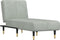 vidaXL - Chaise - longue - fluweel - lichtgrijs