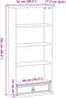vidaXL - Cd-kast - Corona - 52x17,5x103 - cm - massief - grenenhout
