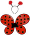 Great Pretenders Verkleedkledij Lieveheersbeestje hoofdband met vleugels -Vanaf 3 jaar - Rood