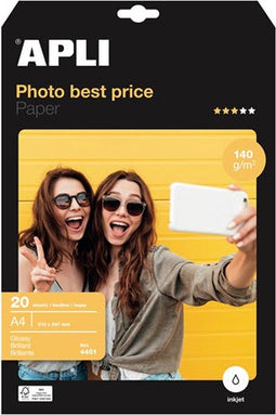 Paper -glossy high bright-A4 135gr 20vel