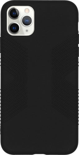Accezz Hoesje Geschikt voor iPhone 11 Pro Max Hoesje Siliconen - Accezz Impact grip Backcover - Zwart