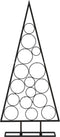vidaXL - Kerstdecoratie - kerstboom - 125 - cm - metaal - zwart