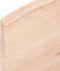 vidaXL - Wandschap - 60x10x2 - cm - onbehandeld - massief - eikenhout