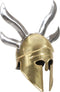 Soldatenhelm Grieks replica LARP staal messingkleurig
