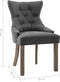 vidaXL - Eetkamerstoelen - 2 - st - stof - grijs