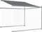 vidaXL - Hondenhok - met - dak - en - deur - 8x2x2 - m - gegalvaniseerd - staal - grijs