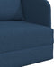 vidaXL - Vloersofa - Bed - 2-in-1 - Blauw - 65x80x83 - cm - Stof