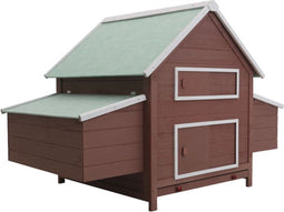 vidaXL - Kippenhok - 157x97x110 - cm - hout - bruin
