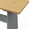 vidaXL - Eettafel - met - bankje - REINE - massief - grenenhout - honingbruin&grijs