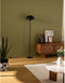Atmosphera Savio Paddenstoel Vloerlamp - Ø28xH140cm - Zwart