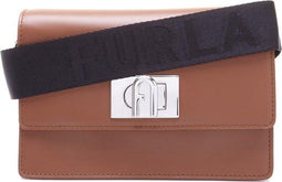 Furla 1927 Soft Mini Crossbody 20 - Dames Crossbodytas - Cognac/Zwart
