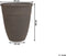 KATALIMA - Plantenbak - Bruin - 43 cm - Polyresin
