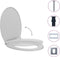 vidaXL - Toiletbril - soft-close - en - quick-release - ovaal - lichtgrijs