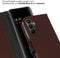 Selencia Samsung Galaxy A15 - Echt Lederen Bookcase - Donkerbruin
