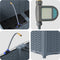 vidaXL - Tuinplanters - met - waterirrigatiesysteem - - - 4 - stuks - - - Lichtgrijs