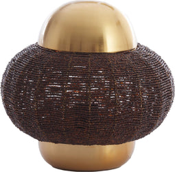Light & Living Tafellamp Cetara - Kralen - 26cm - Donkerbruin