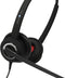 plusonic 6337-10.2P On Ear headset Telefoon Kabel Stereo Zwart