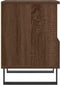 vidaXL - Nachtkastje - 40x35x50 - cm - bewerkt - hout - bruin - eikenkleur