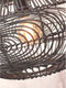 GOOD&MOJO Plafonniere Madeira - Rotan Zwart - Ø48cm - Modern