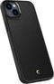 Spigen ACS04946 - iPhone 14 Plus - Soft case - Vegan leer - MagSafe - Zwart