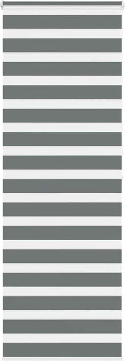 vidaXL - Zebra - rolgordijn - 85x200 - cm - stofbreedte - 80,9 - cm - donkergrijs