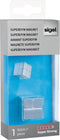 Sigel magneet - CUBE design - 20x20x20mm - voor glasbord - C20 supersterk - zilver - SI-BA196