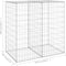 vidaXL - Schanskorfmuur - met - deksels - 100x60x100 - cm - gegalvaniseerd - staal