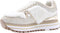 Liu Jo Maxi Wonder 48 - Lage sneakers - Off white suède met fluffy textiel - Beige