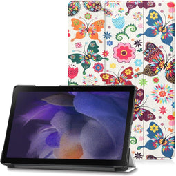 3-Vouw sleepcover hoes - Geschikt voor Samsung Galaxy Tab A8 (2021) - Vlinders