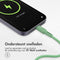 imoshion Kabel - Geschikt voor Lightning naar USB C - 2 meter - Oplader Kabel geschikt voor Apple iPhone 11/12/13/14 - Groen
