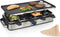 Princess 162645 - Raclette 8 Personen - Regelbare thermostaat - 1400W - 2 meter snoer - Omkeerbare Bakplaat - RVS