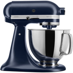 KitchenAid Artisan 5KSM175PSEIB - Keukenrobot 4,8L - 300W met 2 RVS kommen - Inktblauw