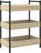 vidaXL - Keukentrolley - 50x30x70 - cm - bewerkt - hout - sonoma - eikenkleurig