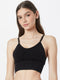 MAGIC Bodyfashion Bamboo Shape - Spaghetti Beha - Voorgevormde cups - Zwart