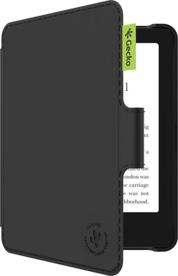 Gecko Covers - Tablet Hoes - Cactusleer met Slaap/Wake functie - Zwart