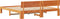 vidaXL - Bedframe - met - hoofdbord, - gewaxd - bruin, - 200x200 - cm, - massief - grenenhout