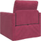 vidaXL - Vloersofa - Bed - 2-in-1 - Wijnrood - 74x77x81 - cm - Velvet
