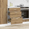 vidaXL - Keuken - onderkast - bewerkt - hout - artisanaal - eikenkleur
