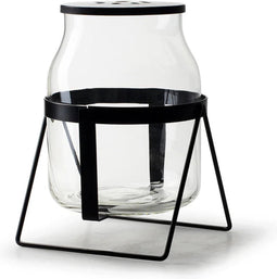 Vaas op standaard 'elton' h21 d15 cm