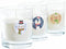 Kaars DKD Home Decor Kerstmis Sneeuwpop (3 Stuks)