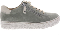 Hartjes Phil Shoe - Dames Veterschoenen - Wijdtemaat H - Khaki (maat 37.5)