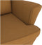 vidaXL - Schommelstoel - met - massief - rubberwood - poten - fluweel - bruin